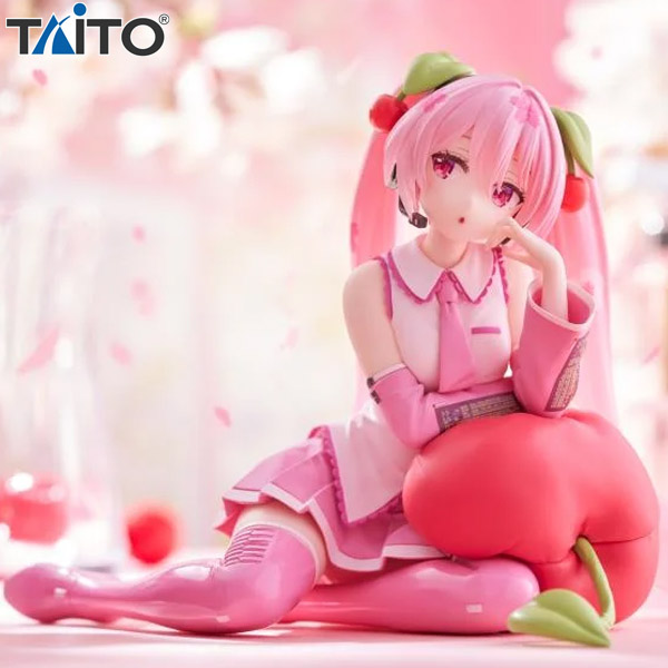 Taito Vocaloid Desktop Cute Sakura Miku Cherry Cushion Version Figure